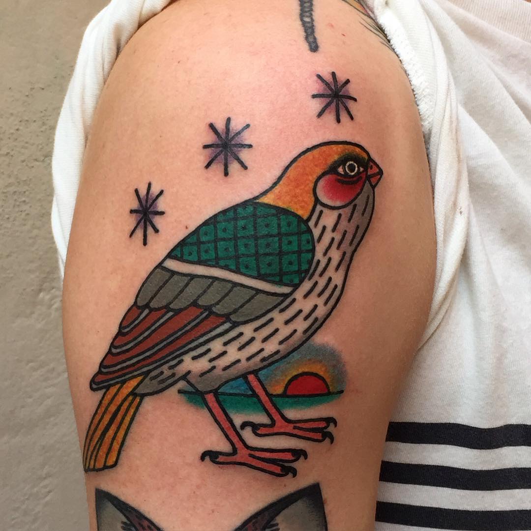 Bird Shoulder Tattoo
