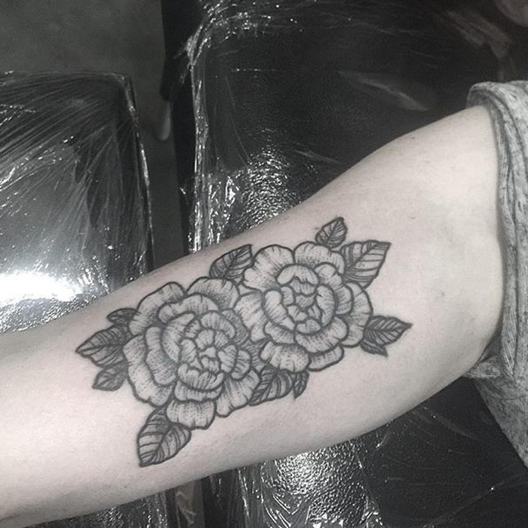 Flower Tattoos on Arm