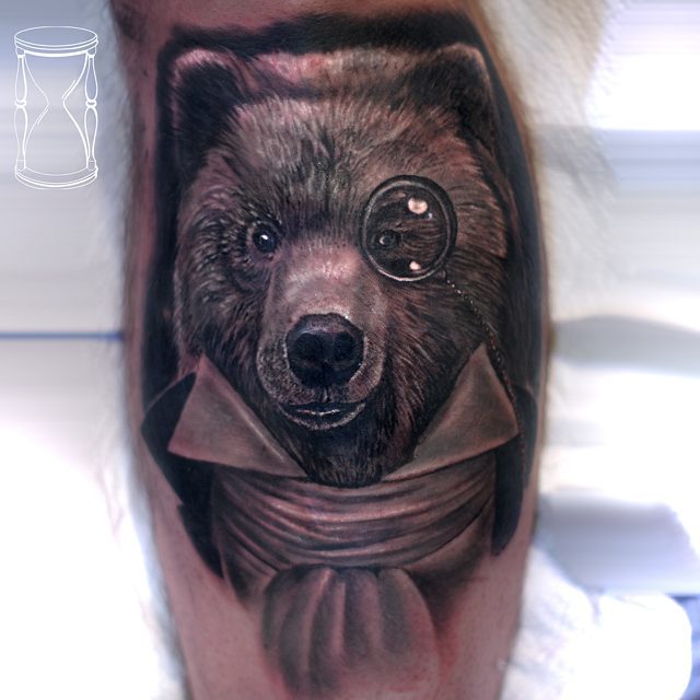 Gentleman Bear Tattoo