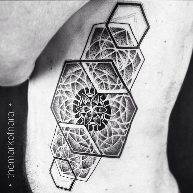 Geometric Dotwork Tattoo