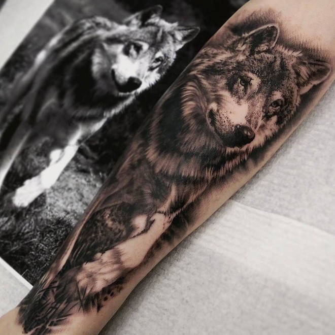 Grey Wolf - Best Tattoo Ideas Gallery