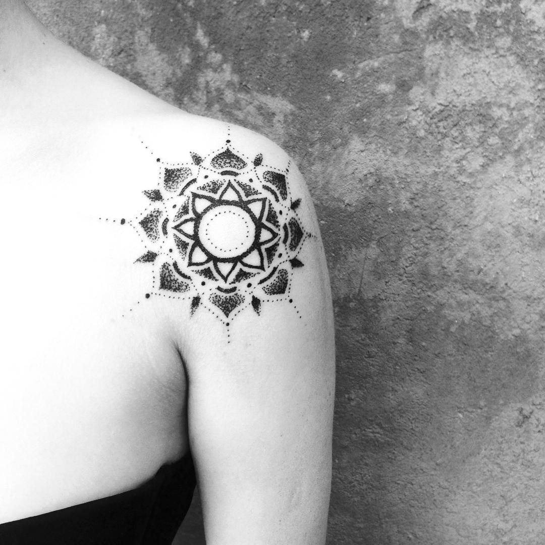 Mandala Dotwork Tattoo