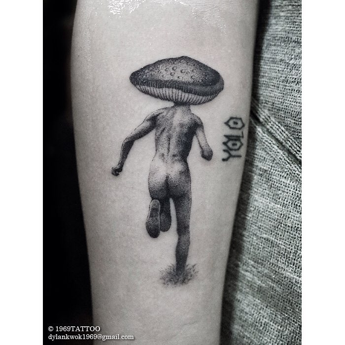Mushroom Man Tattoo
