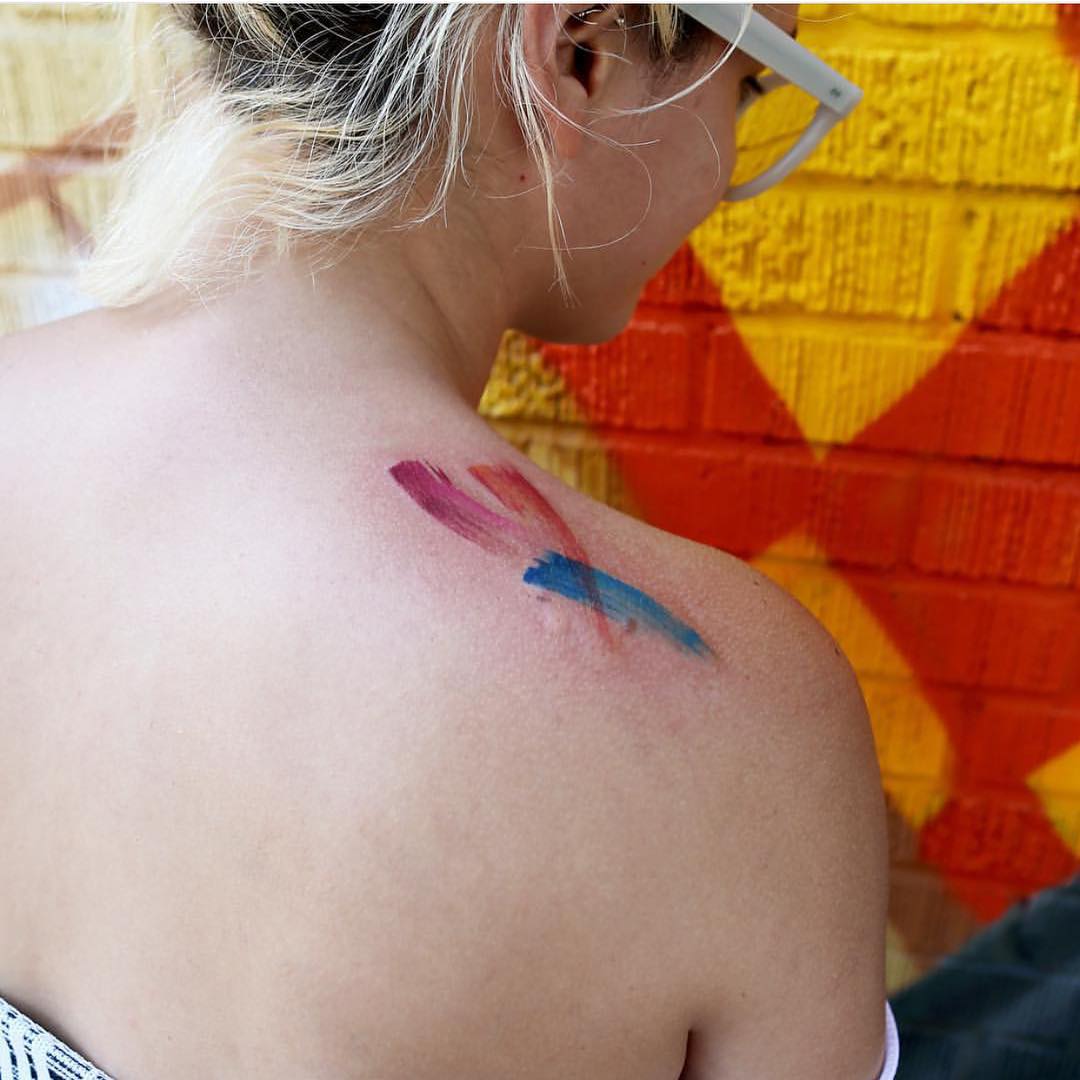 Simple Watercolor Tattoo