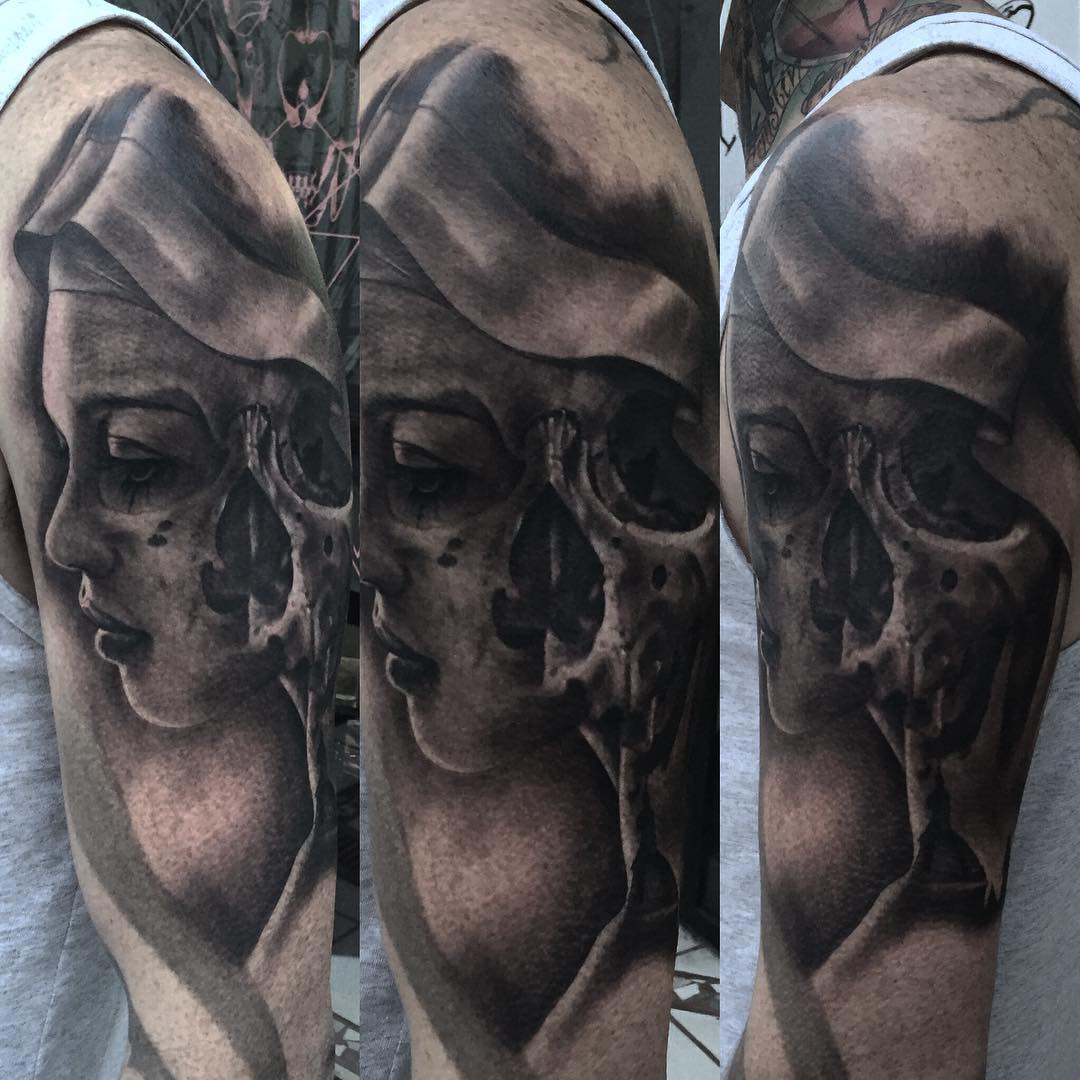 Skull Face Tattoo