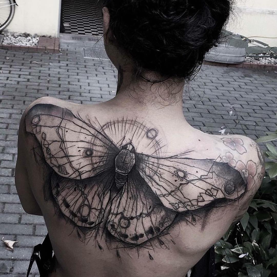 Butterfly Tattoo on Back