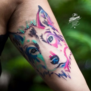 Dog Face Tattoo - Best Tattoo Ideas Gallery