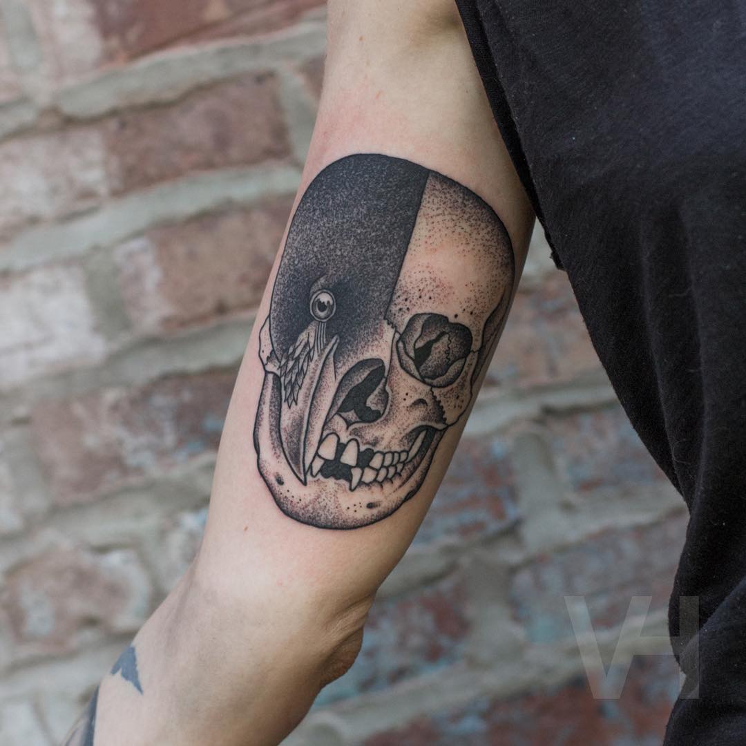 Skull Arm Tattoo