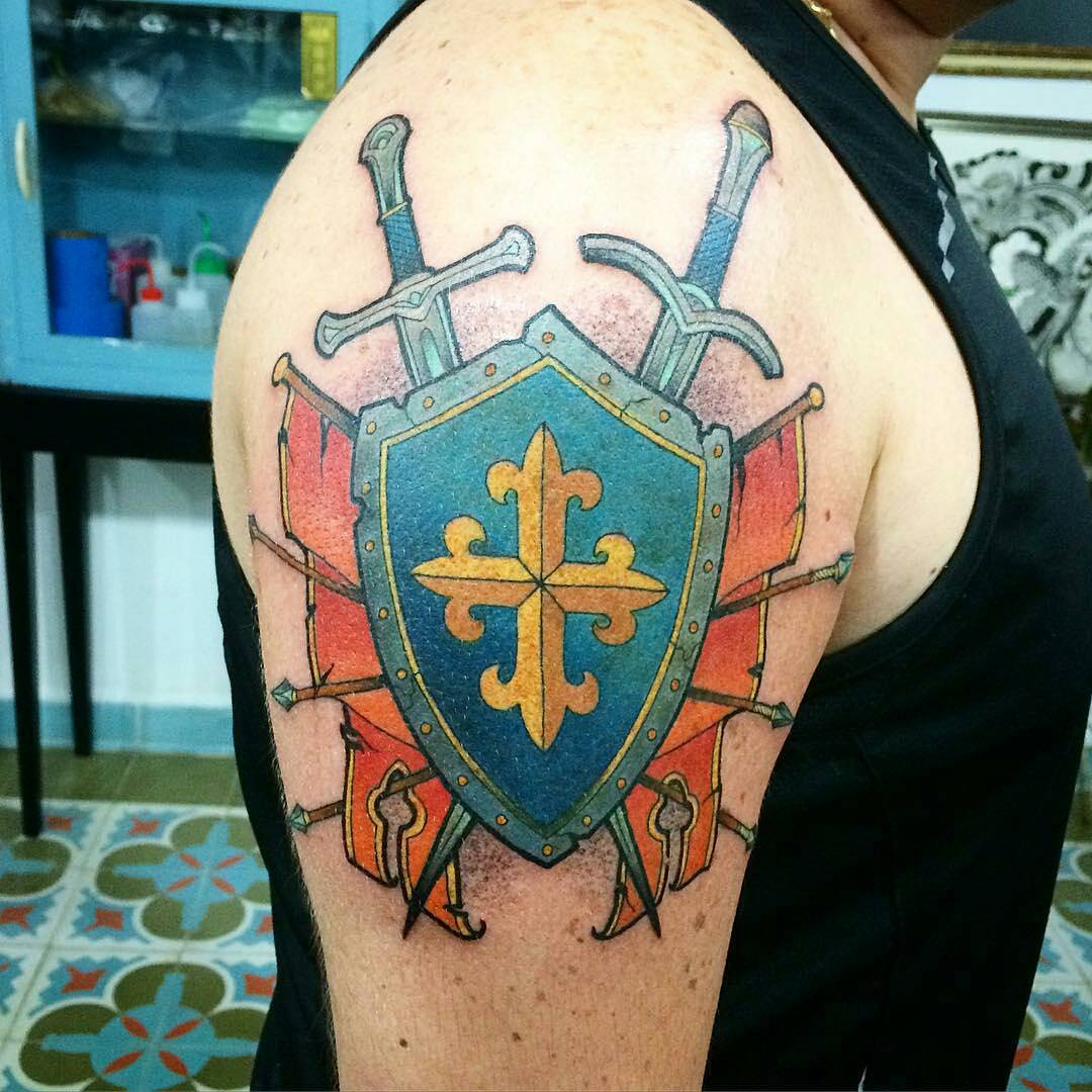 Protect Yourself With Shield Tattoo | Best Tattoo Ideas Gallery