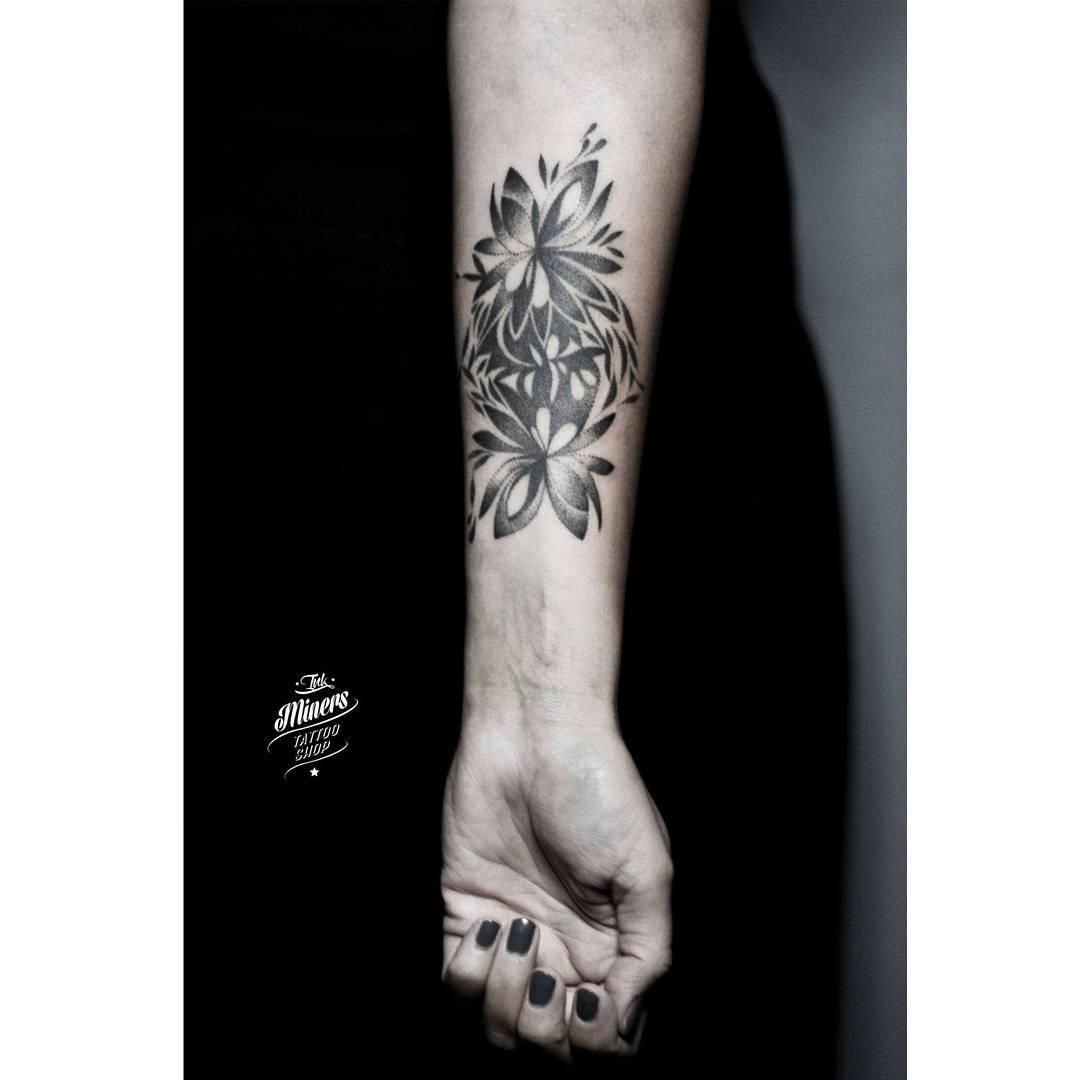 Tyler ATD Tattoos on Tumblr: Progress on this floral forearm tattoo sleeve.  Tyler ATD, TNT Whistler, Canada