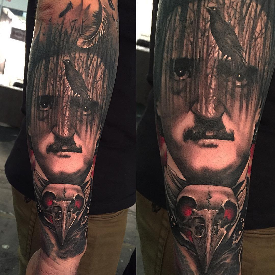The Raven Edgar Poe Tattoo