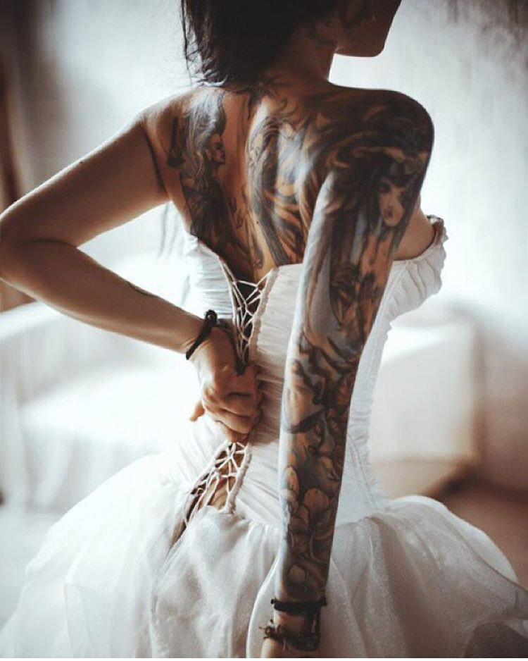 tattoed bride