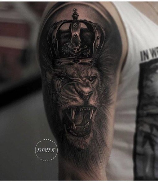 Lion Crown Tattoo - Best Tattoo Ideas Gallery