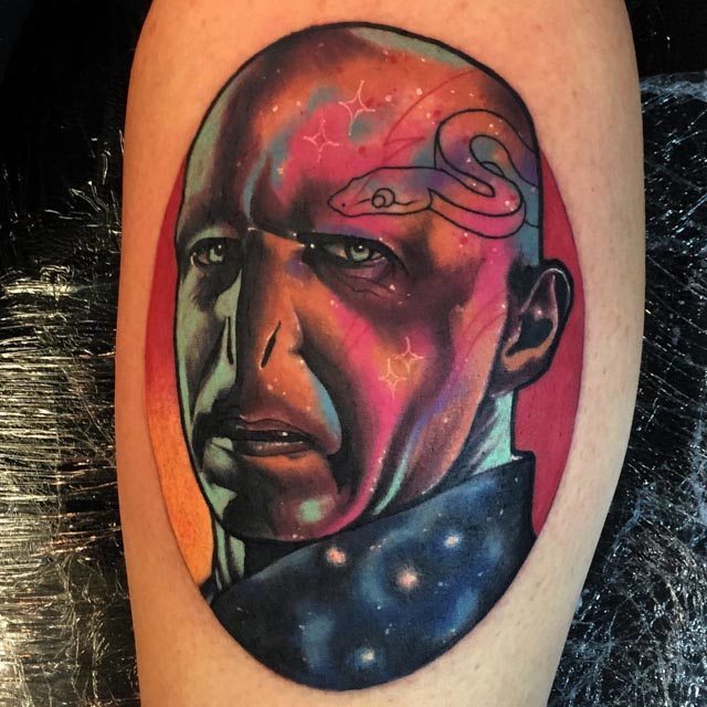 cosmic Lord Voldemort tattoo