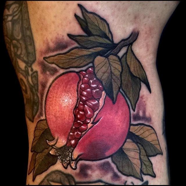fruit Pomegranate Tattoo