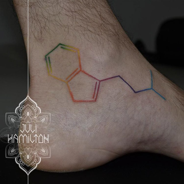 molecule tattoo DMT