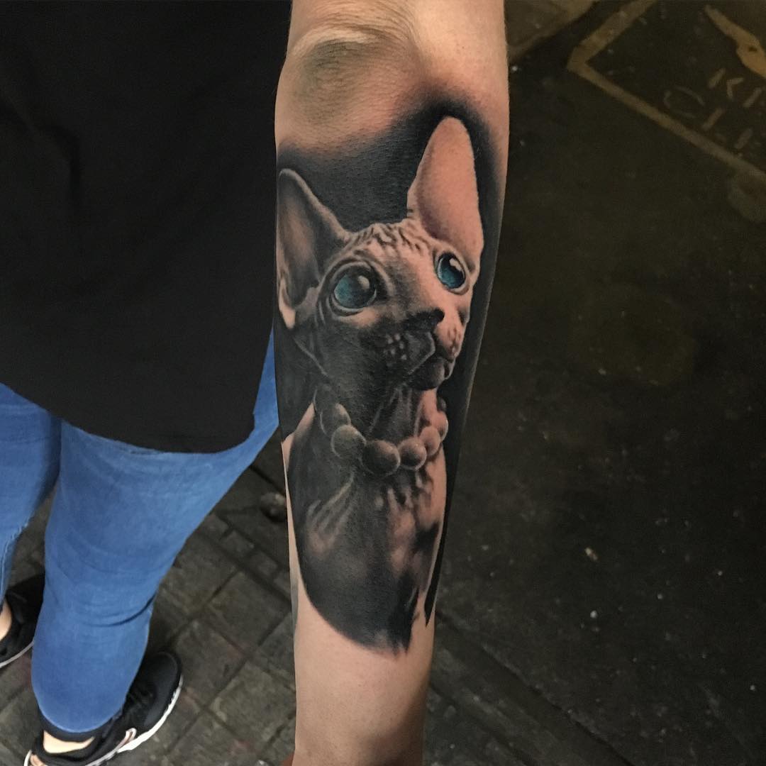 Cat Tattoo Portrait Best Tattoo Ideas Gallery