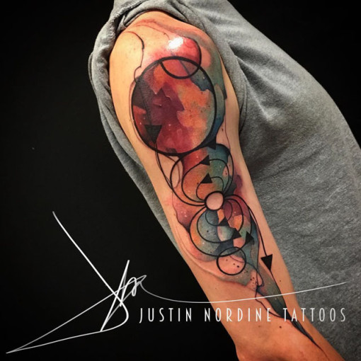 Abstract Watercolour Tattoo - Best Tattoo Ideas Gallery