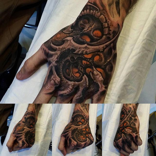 hand tattoo organical