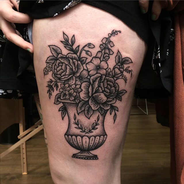 rhigh flowerpot tattoo