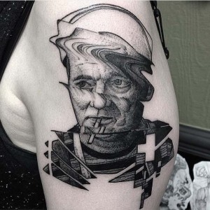 Glitch Bill Murray Tattoo - Best Tattoo Ideas Gallery