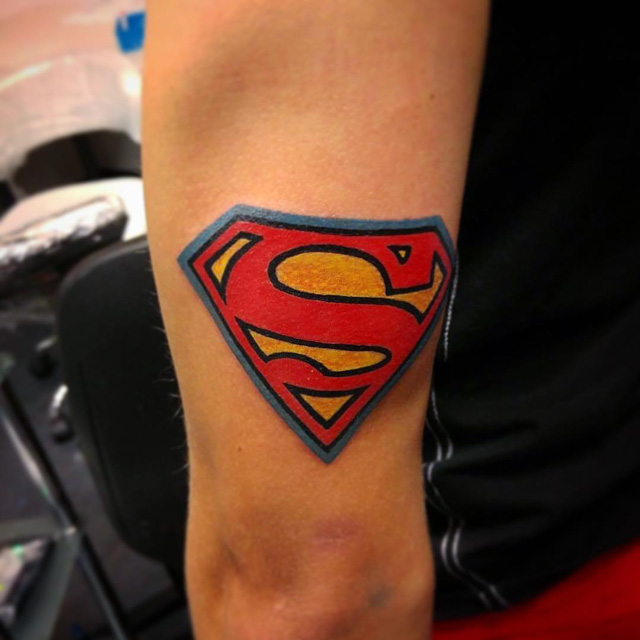 superman tattoo symbol