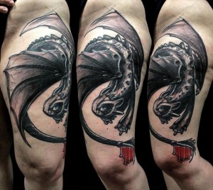 Toothless Dragon Tattoo - Best Tattoo Ideas Gallery