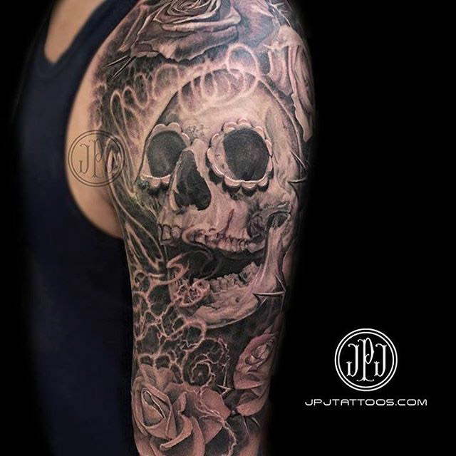 tattoo skull Chicano