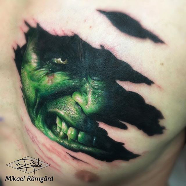 Hulk done by  Black Cat Tattoo Company  Facebook