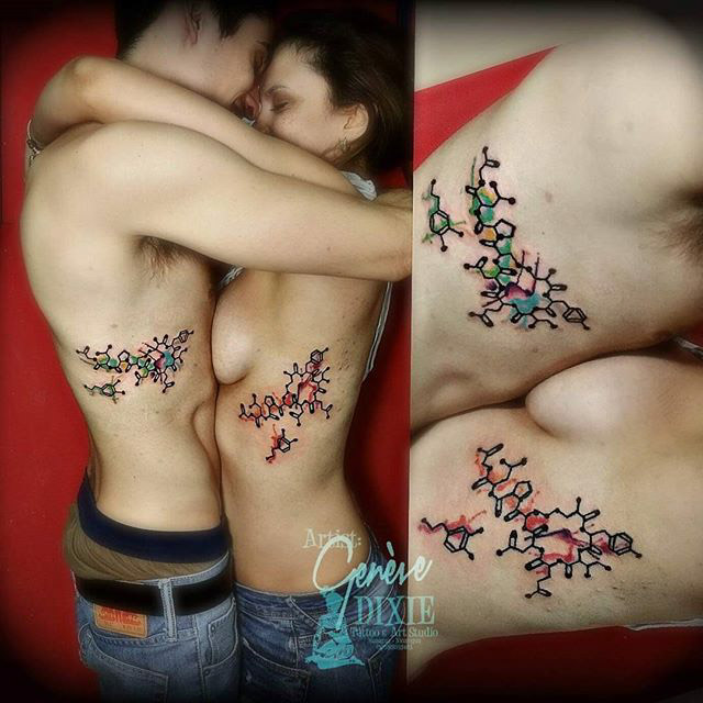 Chemistry Tattoos For Couple
