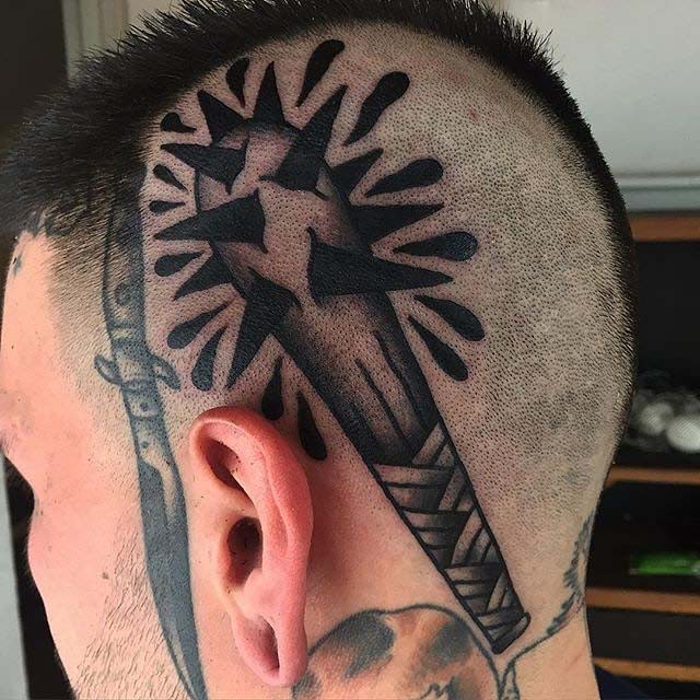 black head tattoo club