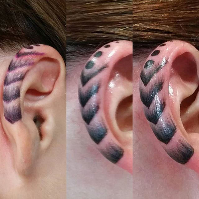 Ear Tattoo by _intoddwetrust_