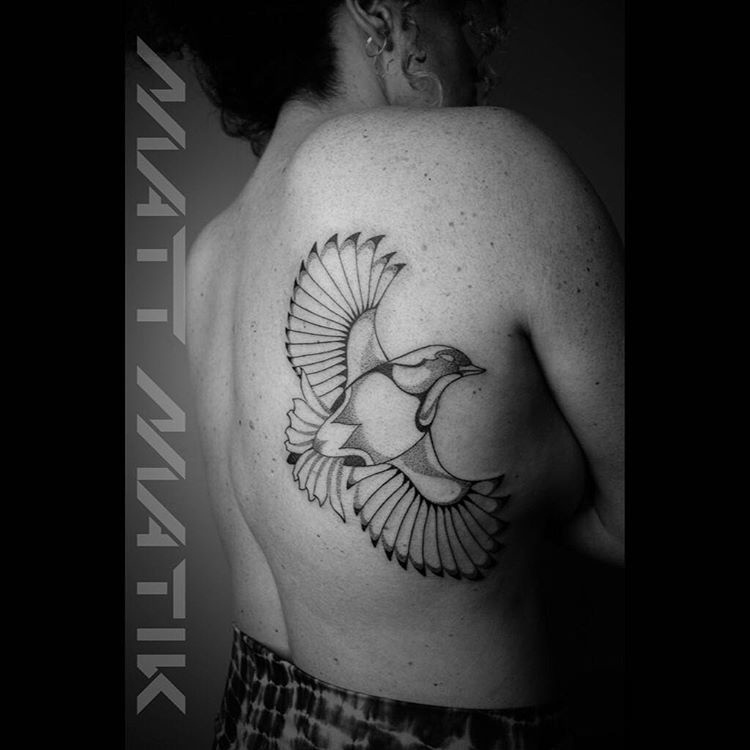 dove in flight tattoo