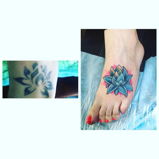 Small Tattoos | Ankle tattoo designs, Lotus tattoo, Foot tattoos