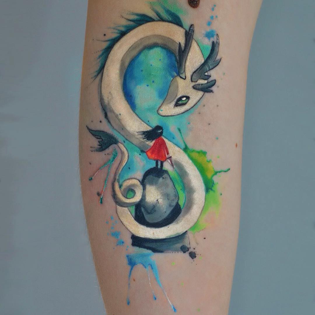 Cute Dragon Tattoo Watercolor  Best Tattoo Ideas Gallery