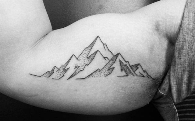 mountain outline tattoos