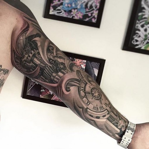 Real Clockwork Tattoo Sleeve | Best Tattoo Ideas Gallery