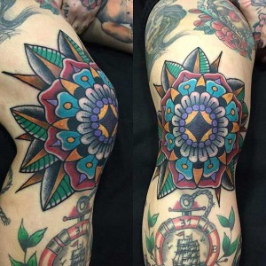 Traditional Knee Tattoo - Best Tattoo Ideas Gallery