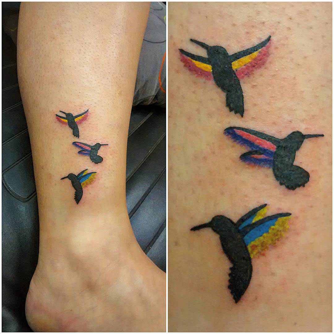 Ankle Tattoos Birds by meat_at_animalhousetat2