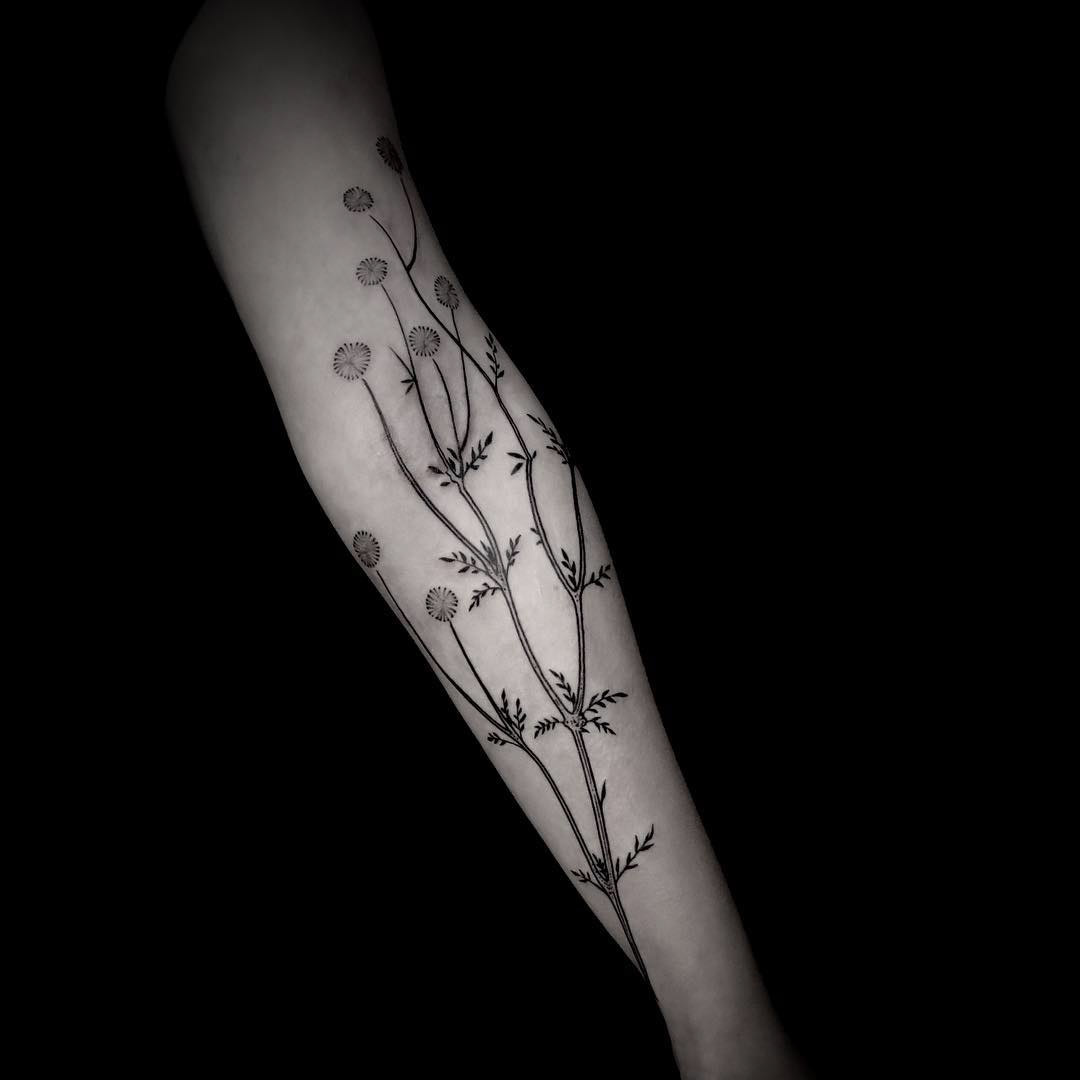arm tattoo floral