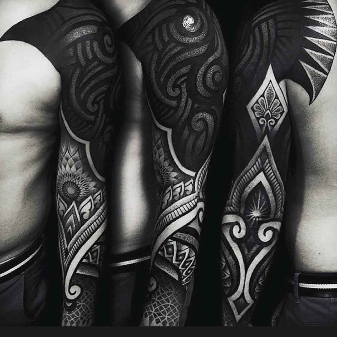 Blackwork Arm Tattoo by %D0%B0%D0%BD%D0%BA