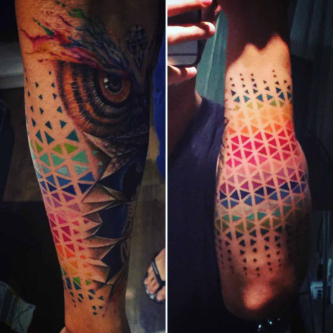 Colorful Half Sleeve Tattoo