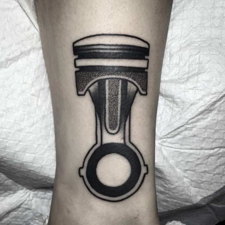 Dotwork Tattoo Piston - Best Tattoo Ideas Gallery