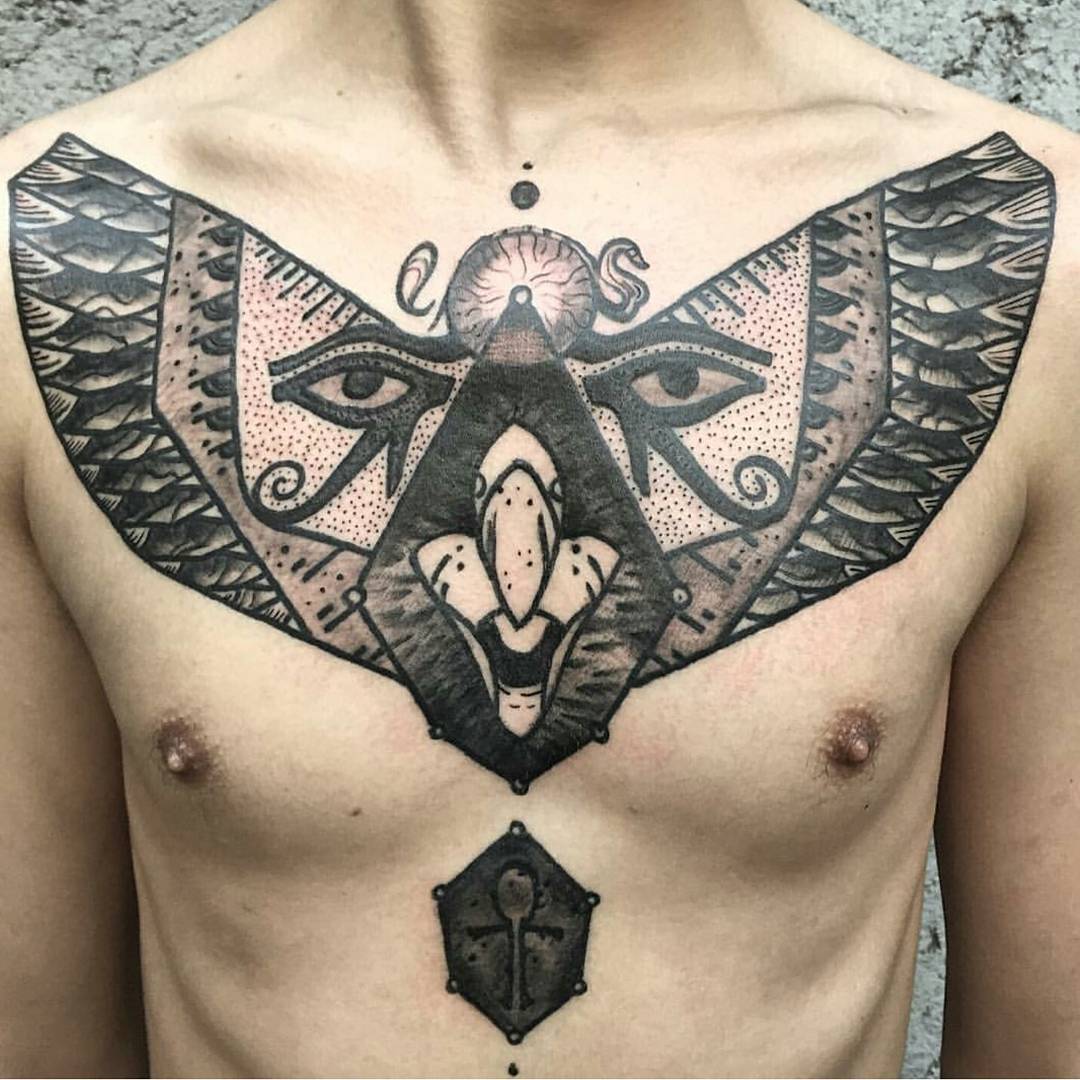 Egyptian Art Tattoo by arther_optera