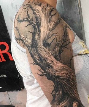 Freehand Dead Tree Tattoo | Best Tattoo Ideas Gallery