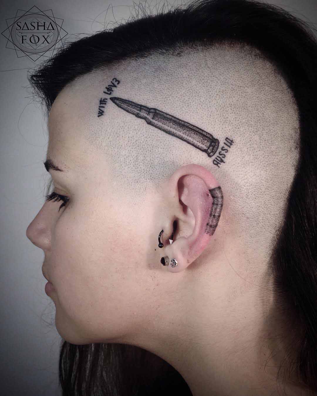 bullet head tattoo