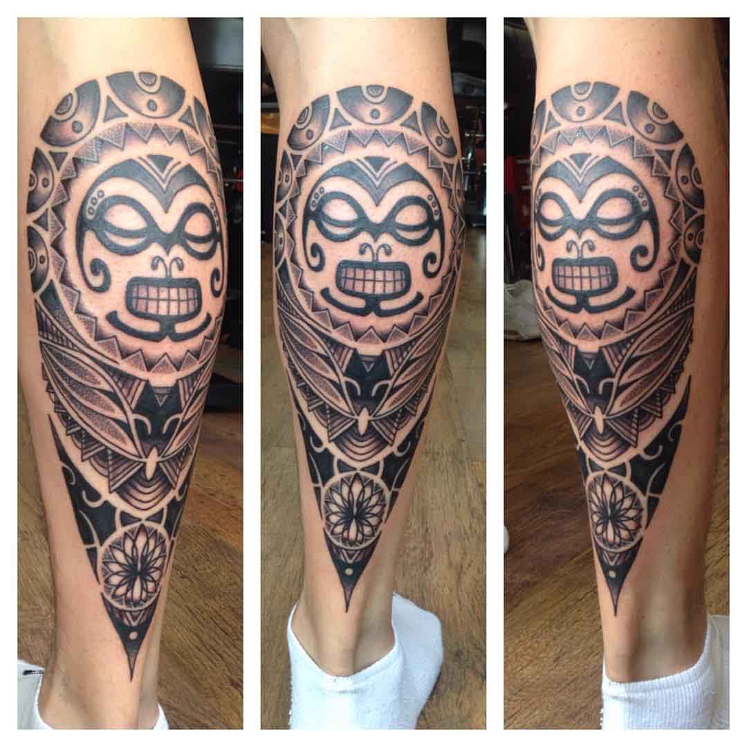 Maori Calf Tattoo by natalietattoo