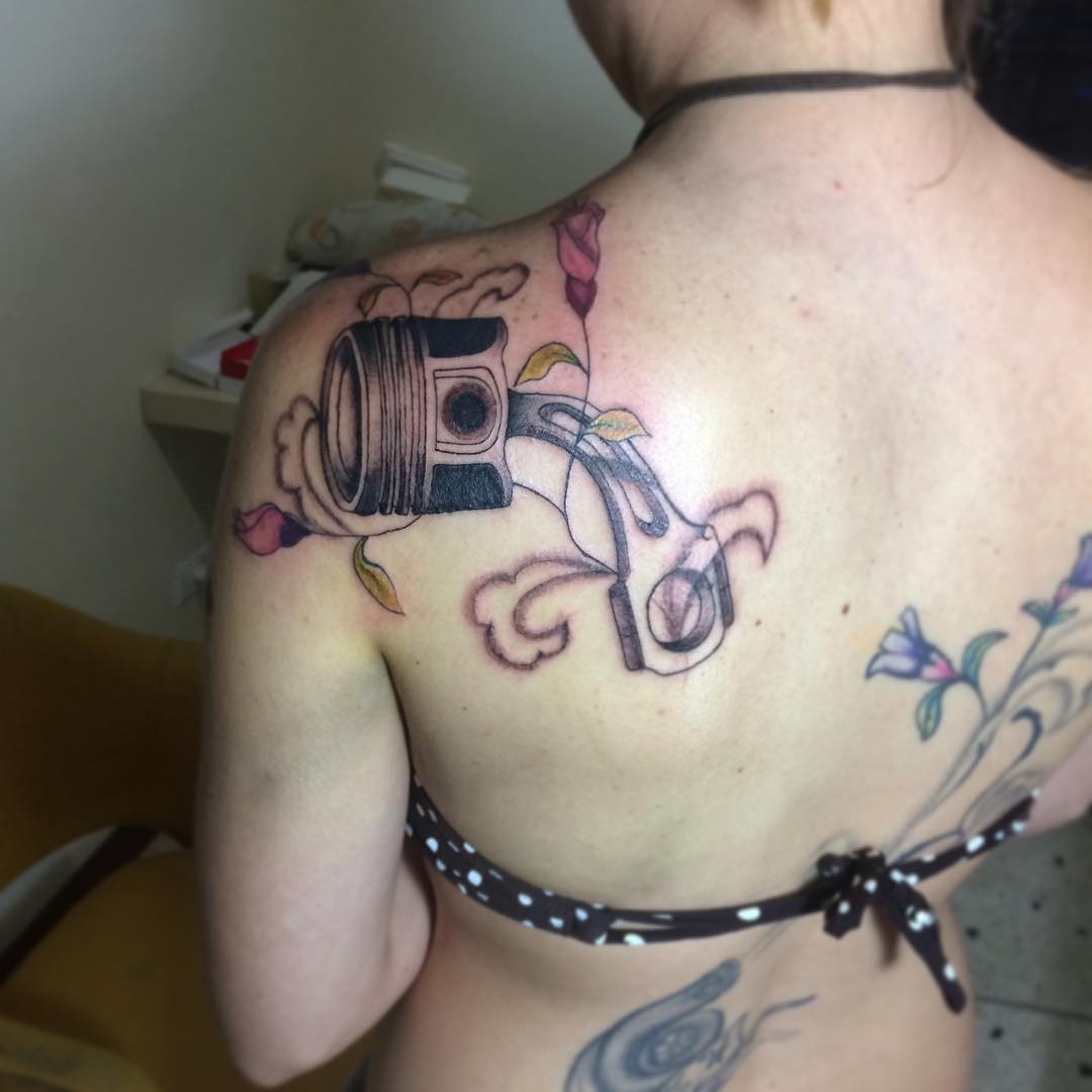 Piston Tattoo for Girl by joseevr