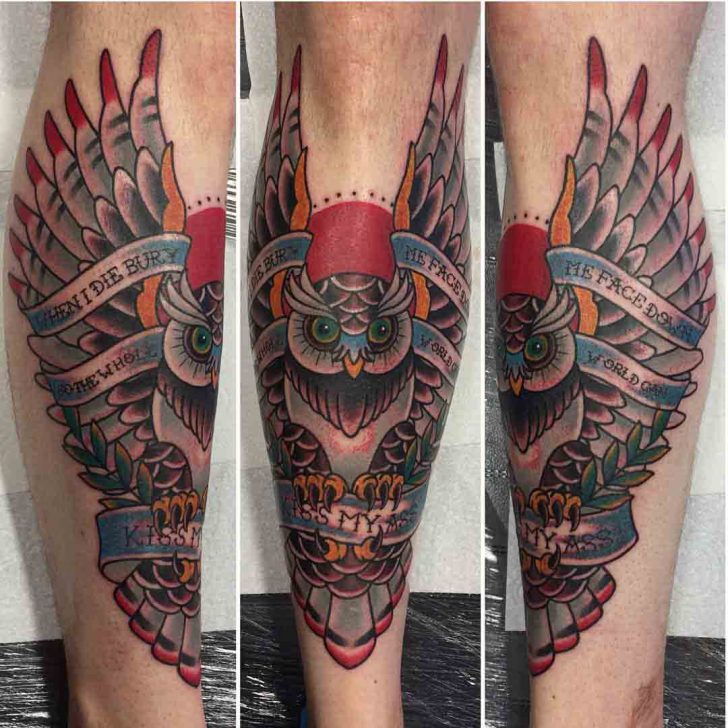 Shin Tattoo Owl | Best Tattoo Ideas Gallery