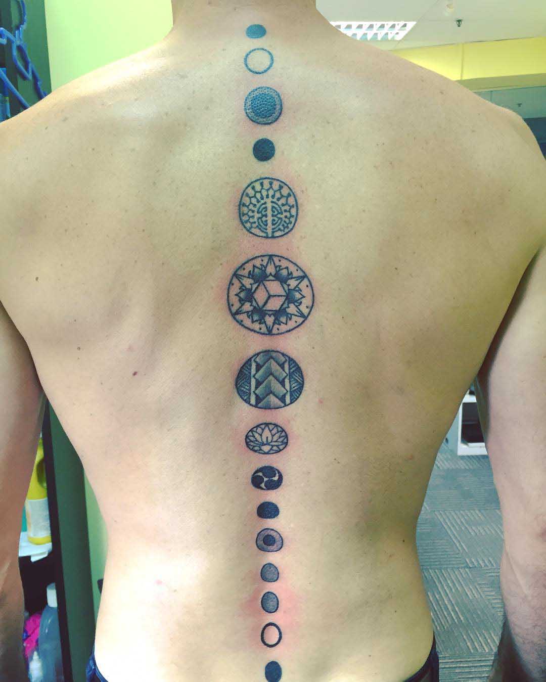 Spine Tattoo Designs by aarontatt2
